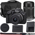 Black Mirrorless Camera with RF-S 18-45mm and RF-S 55-210mm Lens Kit O571969