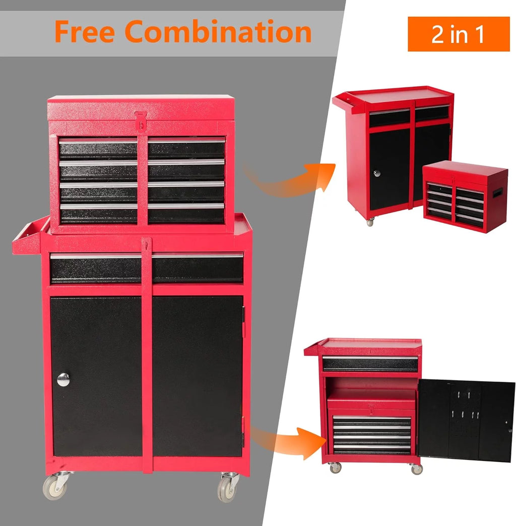 Rolling Tool Chest with 5 Drawers S2193