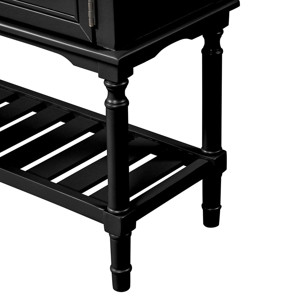 Black 47'' Sofa Table Console Table R92091