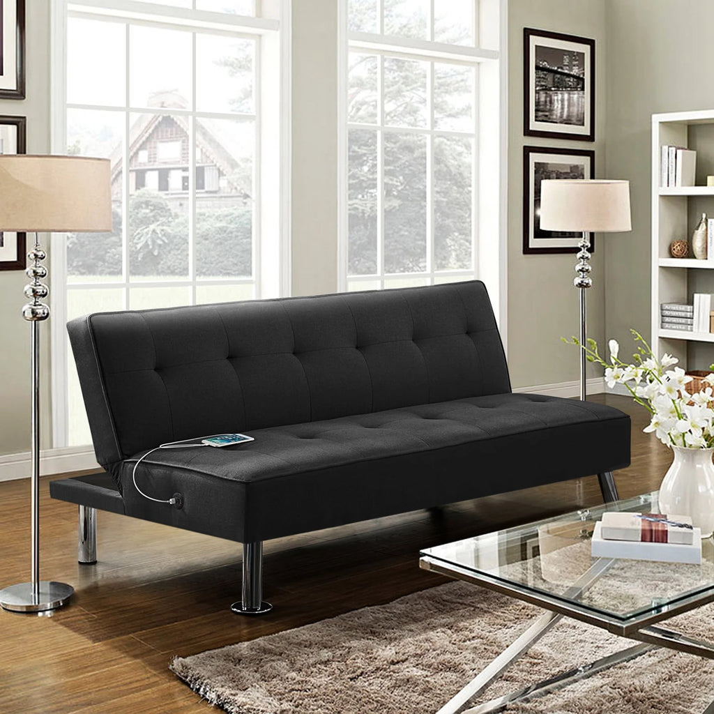 Blue Convertible Futon E128711
