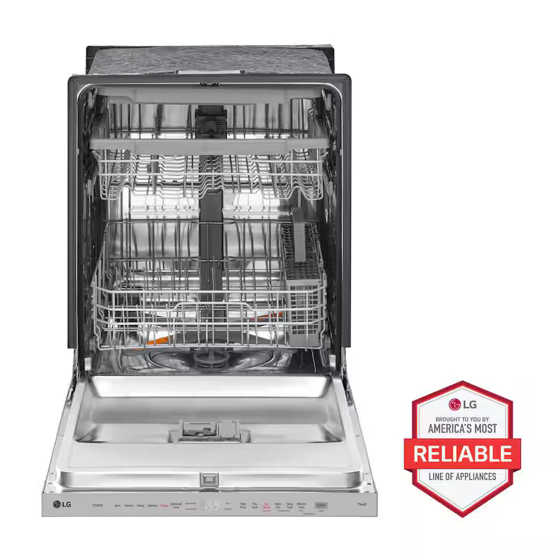 24 in. Smart Wi-Fi Dishwasher with 3rd Rack, Stainless Steel E6384