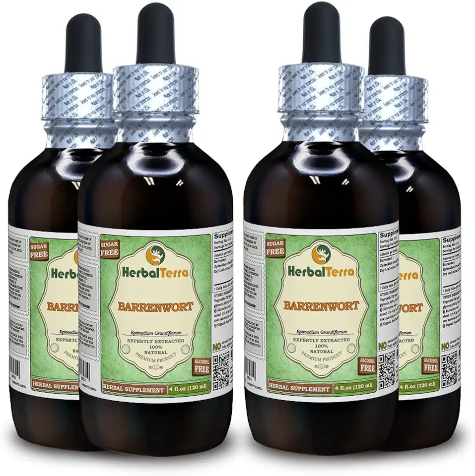 Epimedium grandiflorum Alcohol-Free Liquid Extract 4x4 fl.oz Q965
