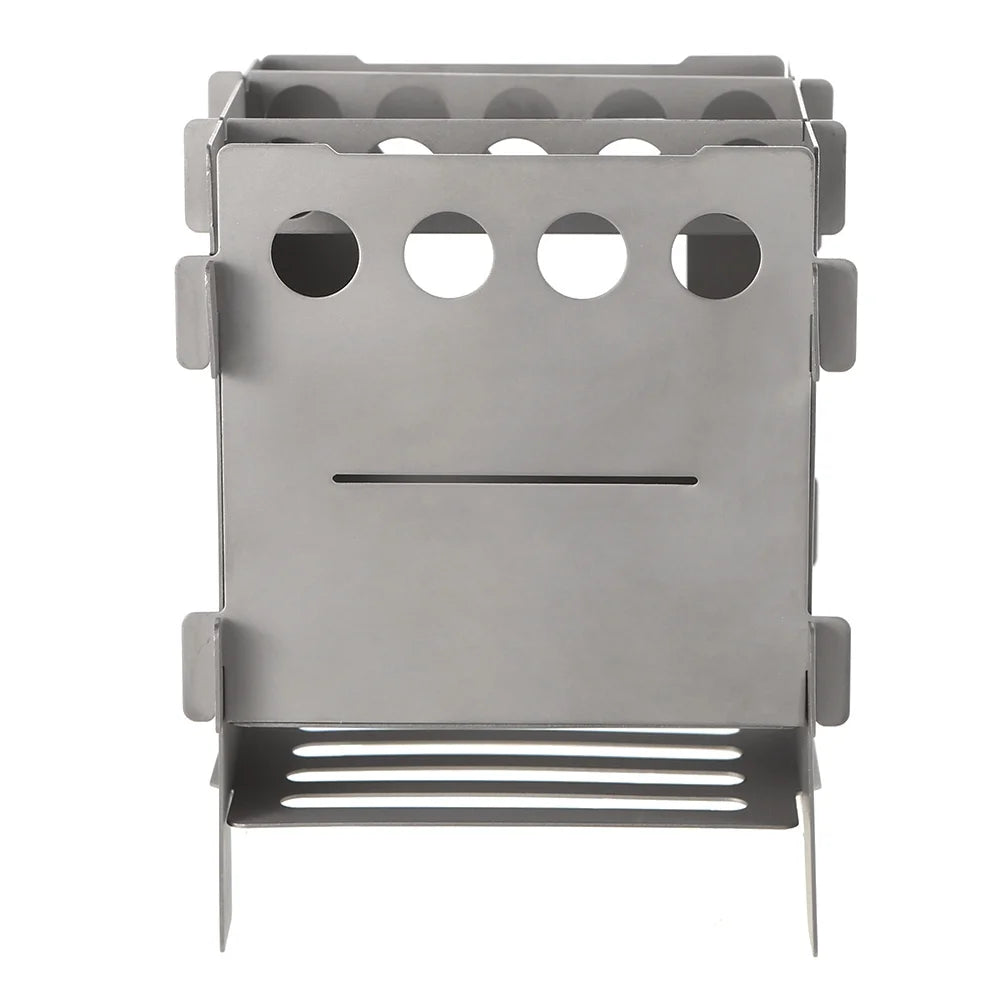 Titanium Folding Wood Pocket Camping Cooking Stove I707020