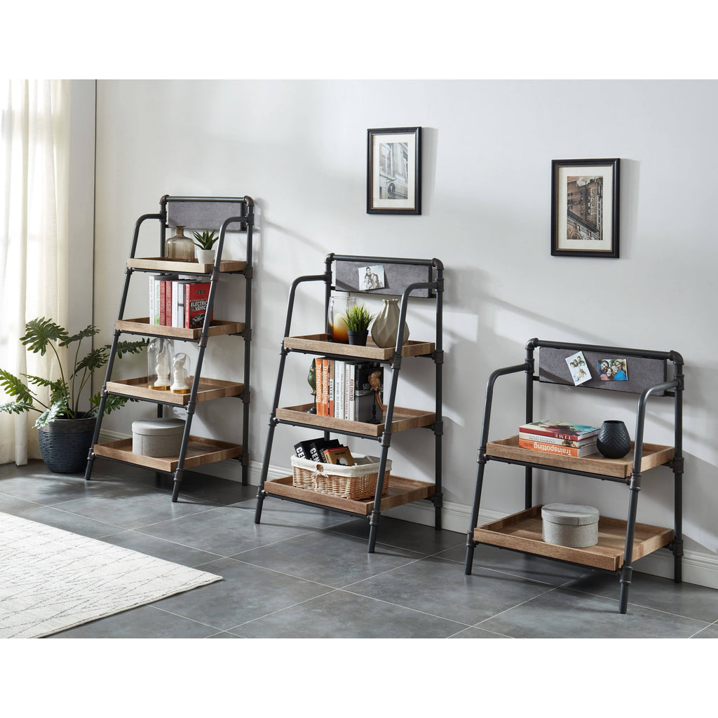 Brown Metal 2 Tier Bookshelf F44774