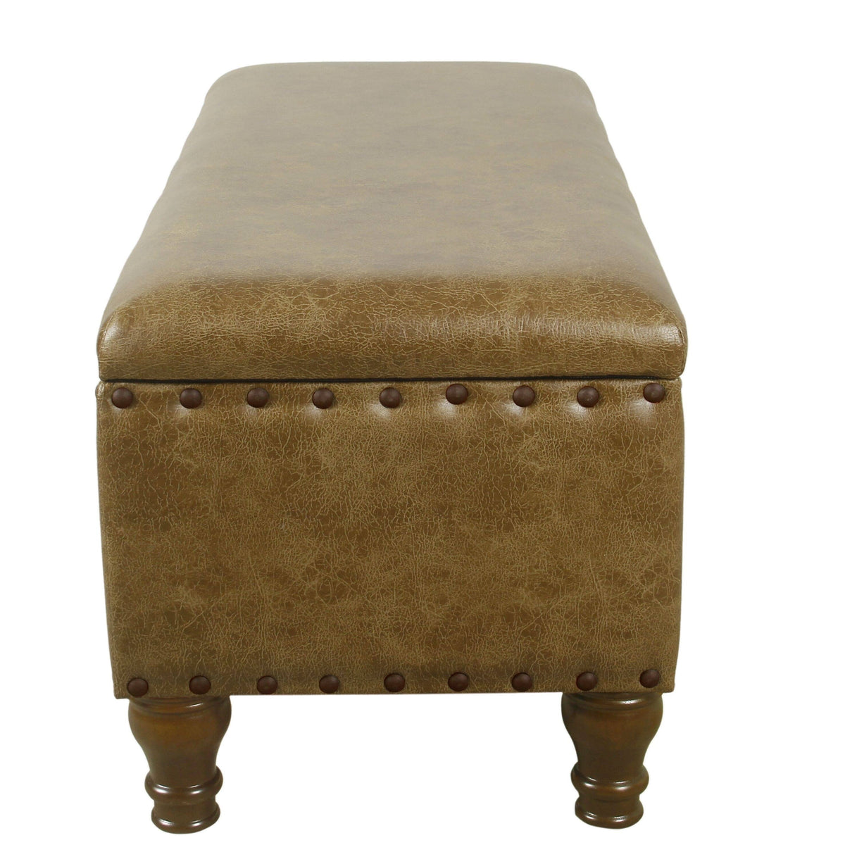 Large Storage Bench with Nailhead Trim A456187