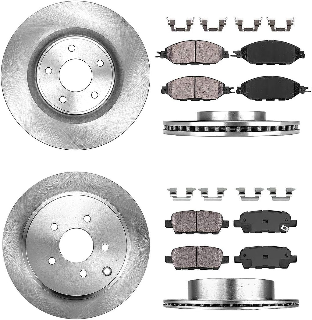 Brake Rotors with Ceramic Pads and Hardware U128481