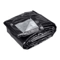18 ft. x 24 ft. Silver and Black Weather-Resistant Tarp Q444