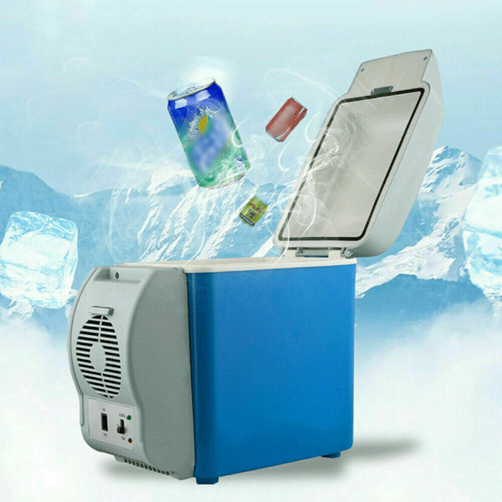 Blue 7.5L Electric Car Mini Refrigerator Cooler Warmer K72957