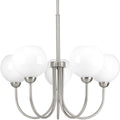 Brushed Nickel Five-Light Chandelier F605500