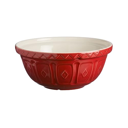 Cream 29 Centimetre Chip Resistant Earthenware Mixing Bowl H366552