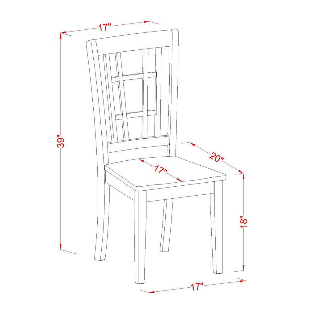 5 Piece Kitchen Table Set with 4 Wood Chairs G8683