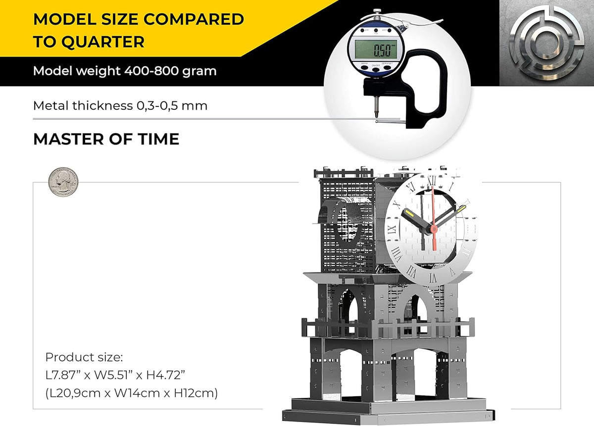3D Metal Puzzle Clock Model Kits O57965