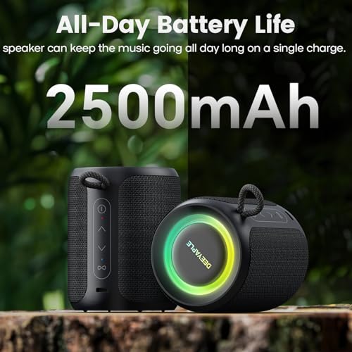 IP67 Waterproof Portable Bluetooth Speaker with Lights R8400