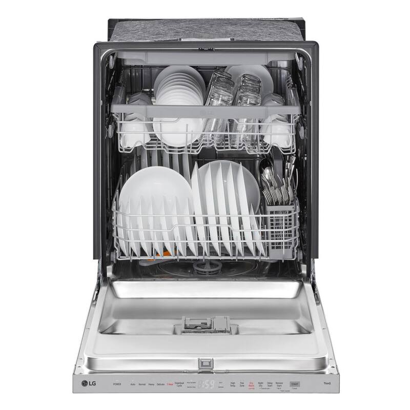 24 in. Smart Wi-Fi Dishwasher with 3rd Rack, Stainless Steel E6384