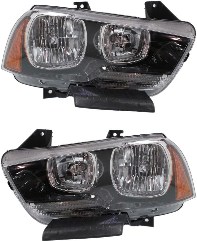 Headlight Assembly Pair for Dodge Charger 2011-2014 Y736