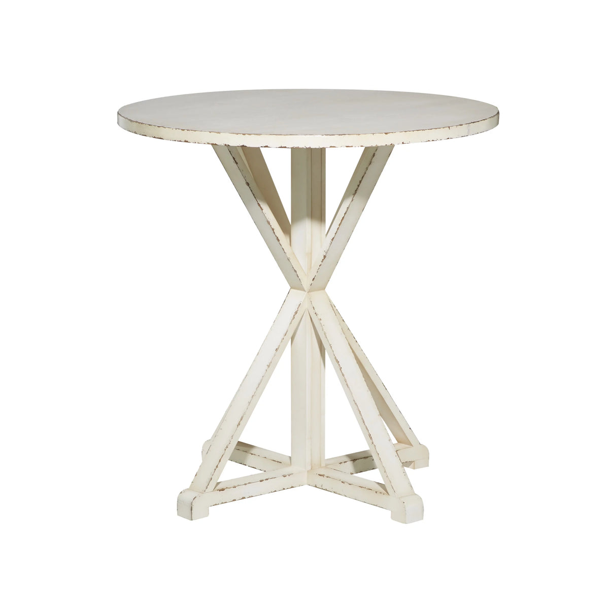 White Wood Accent Table U968