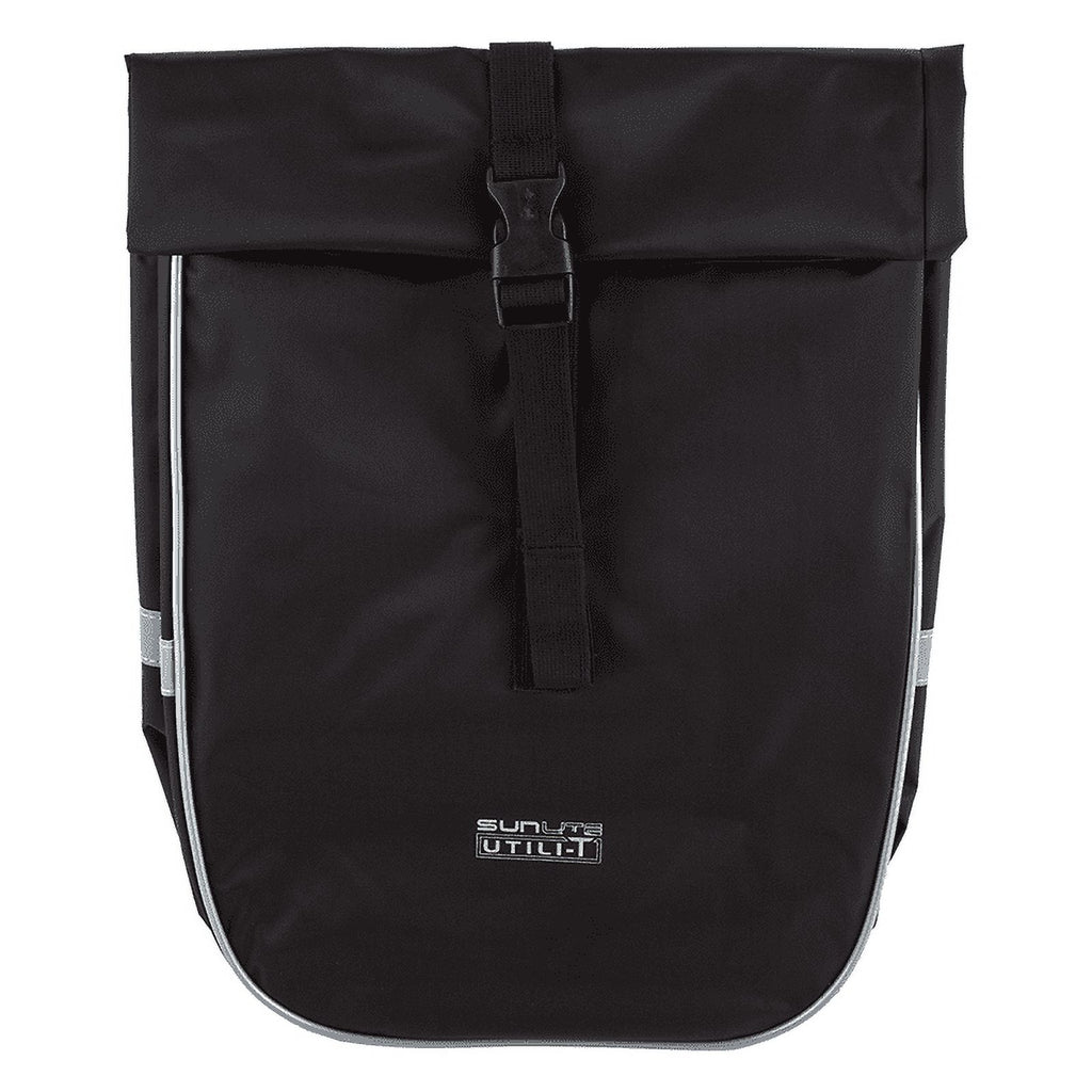 Waterproof Rear Bicycle Pannier Bag Black Reflective E425