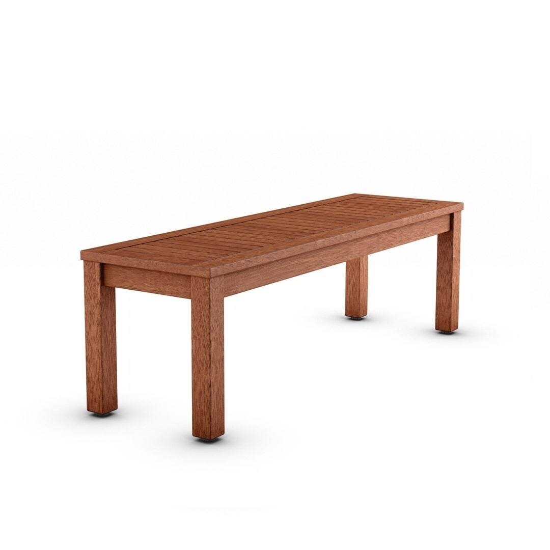 3 Piece Eucalyptus Rectangular Patio Dining Set R45241