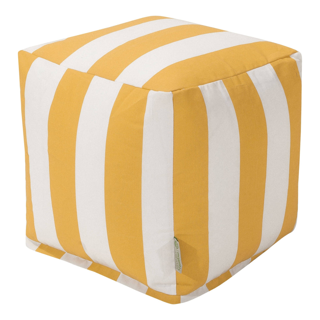 Indoor/Outdoor Vertical Stripe Small Cube U5829