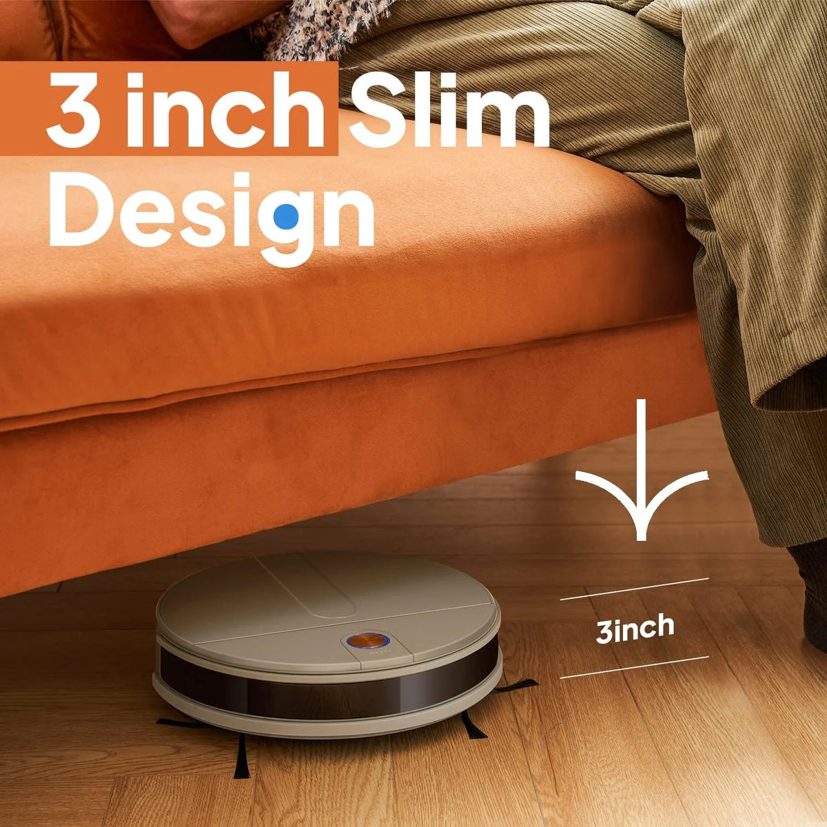 Self Emptying Ultra-Thin Robot Vacuum Cleaner M604121