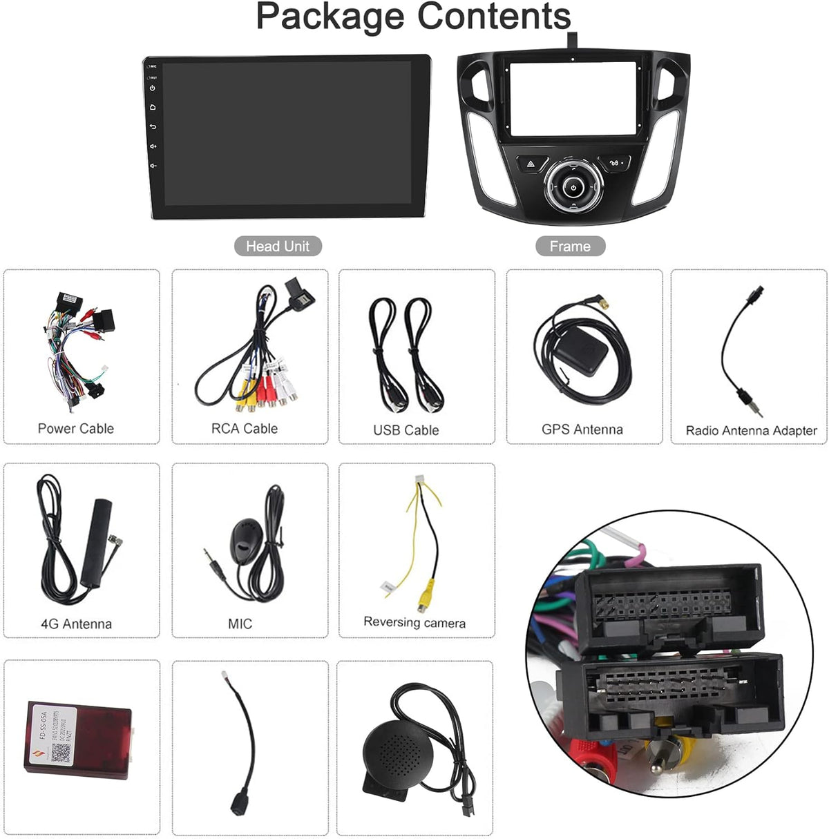9 inch IPS Touch Screen Car Radio with CarPlay Bluetooth DSP D816