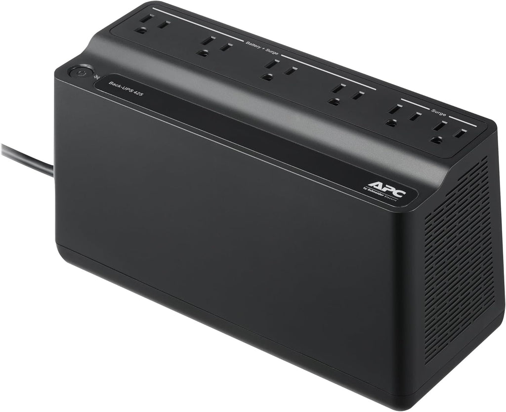 UPS Battery Backup Surge Protector, 425VA, Pack of 2 E69454