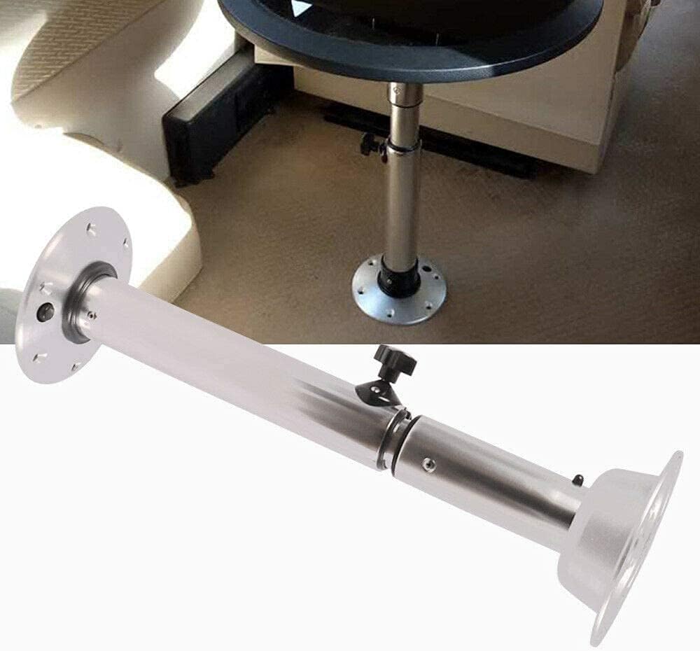 Adjustable Table Pedestal Stand 22-28 Inch Aluminum Finish Removable U271998