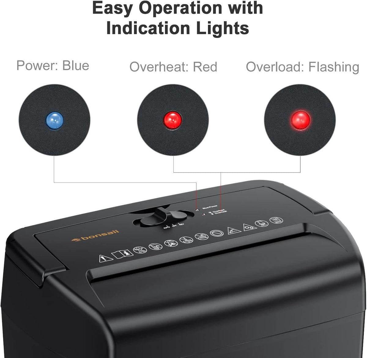 10-Sheet Cross-Cut Paper Shredder with 5.5 Gallons Wastebasket, Black Z727663
