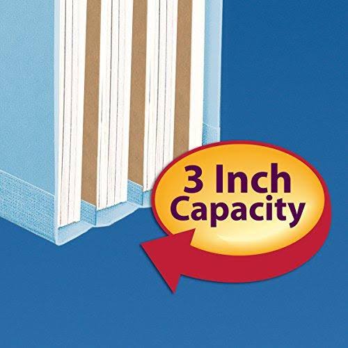 Blue Letter Size Classification File Folder with 3 Dividers W2716