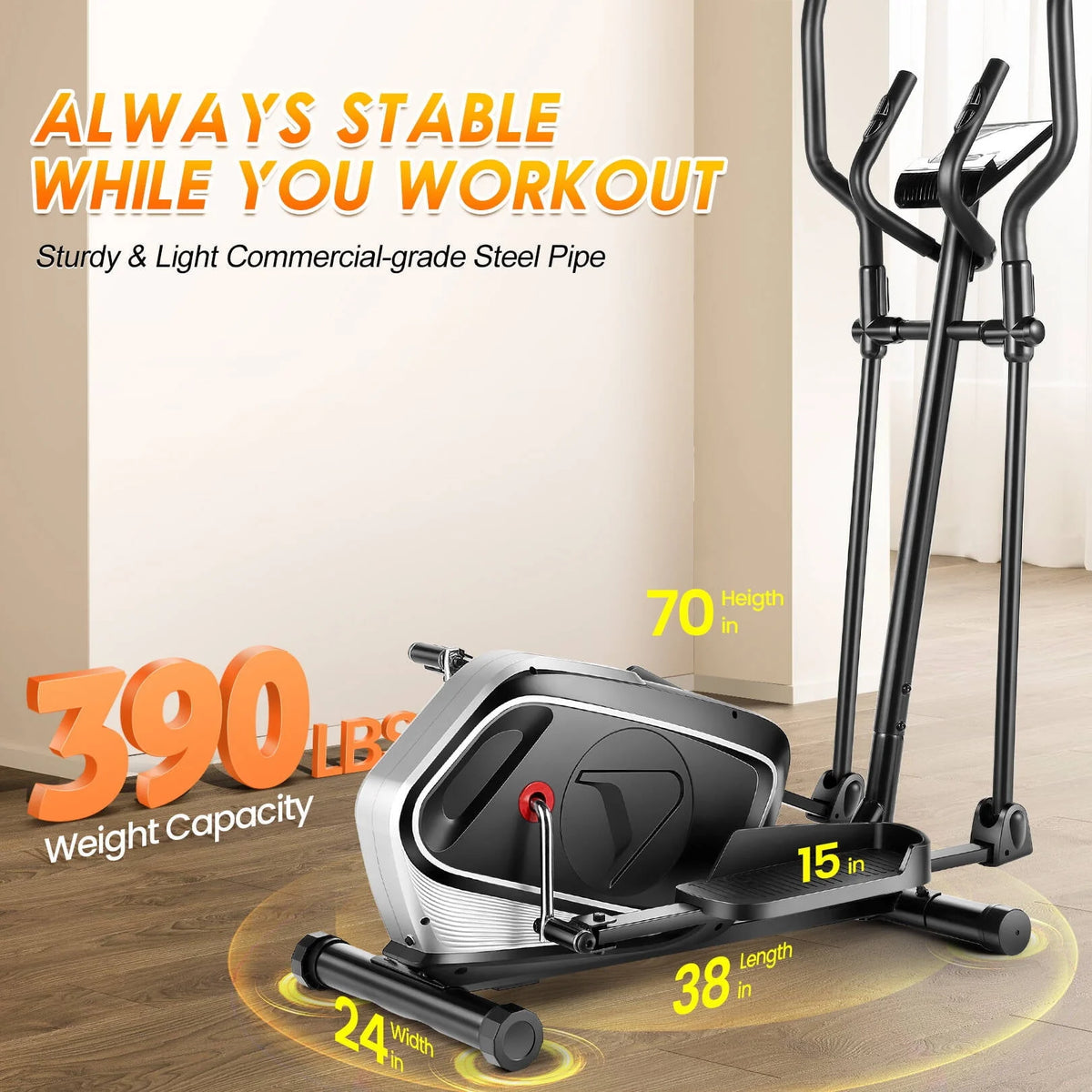 Elliptical Machine with 16 Levels Magnetic Resistance I78823