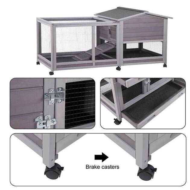 Indoor Outdoor Rabbit Hutch I5681