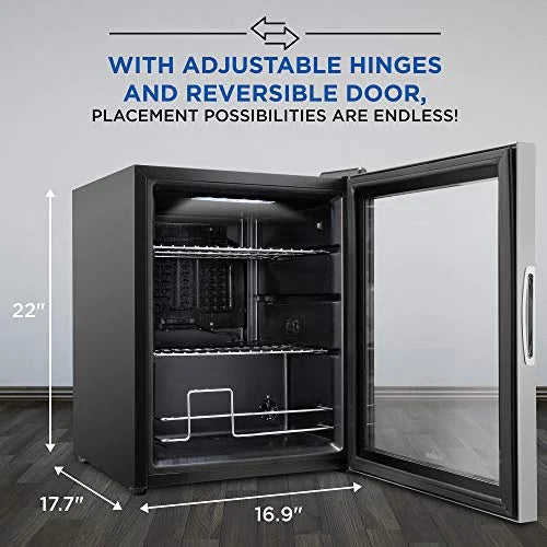 62 Can Beverage Refrigerator Stainless Steel G992