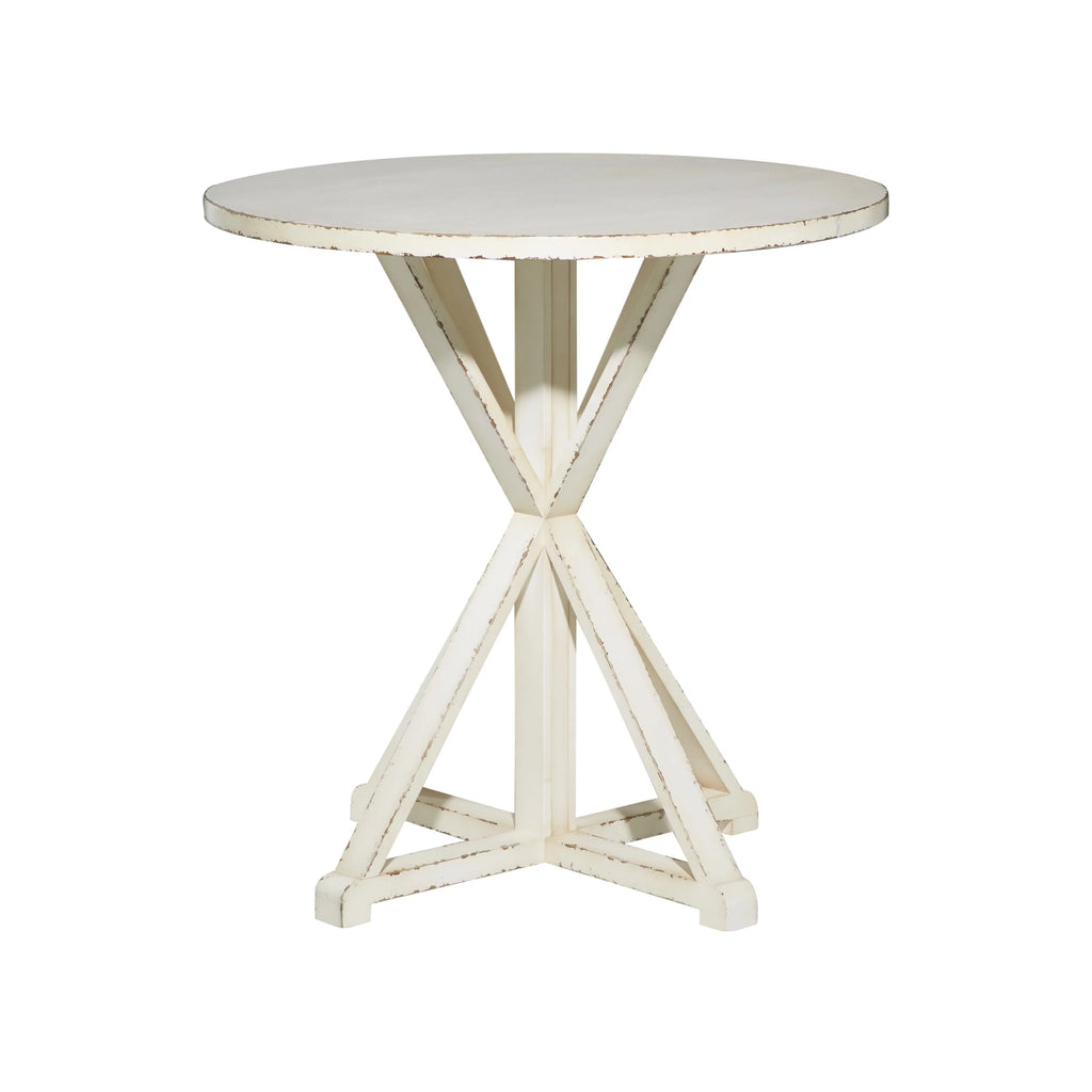 White Wood Accent Table U968