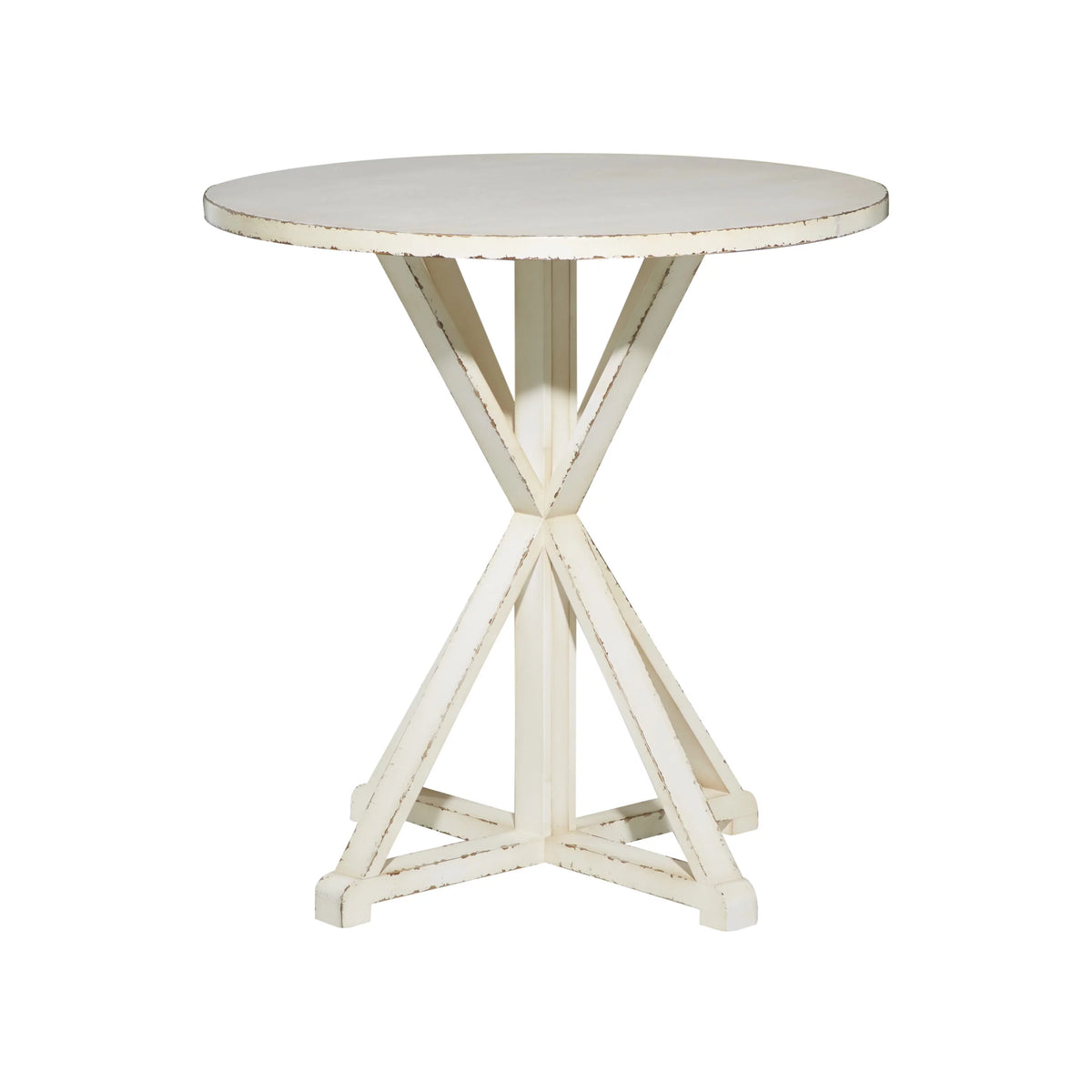 White Wood Accent Table U968