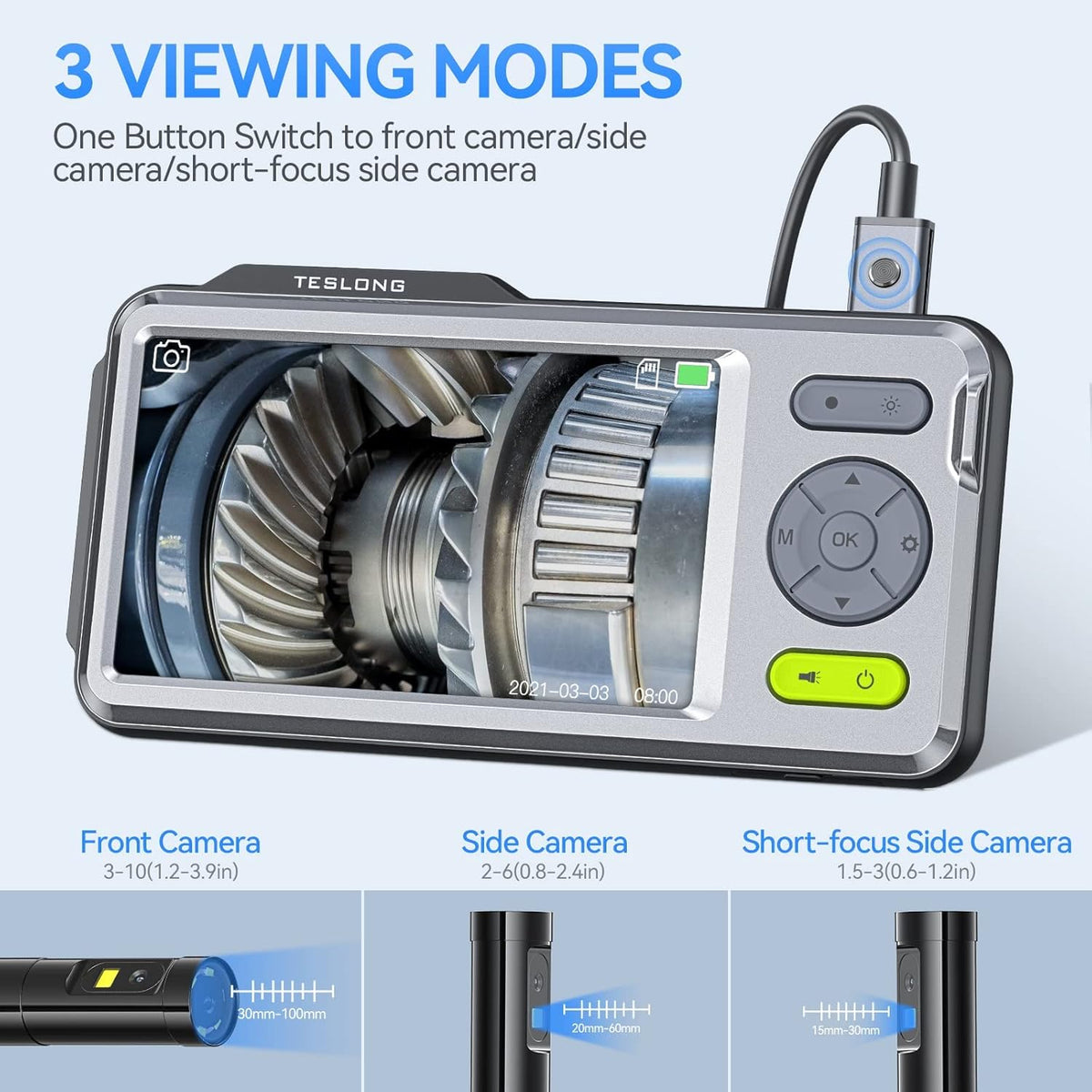 5inch IPS Screen HD Waterproof Borescope Inspection Camera (16.5ft) P502929