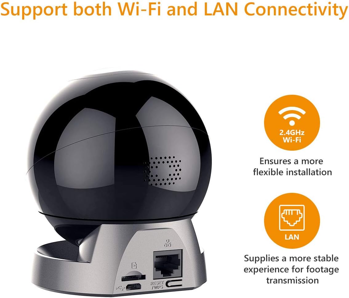 4MP Indoor Pan/Tilt WiFi Camera with Night Vision W362
