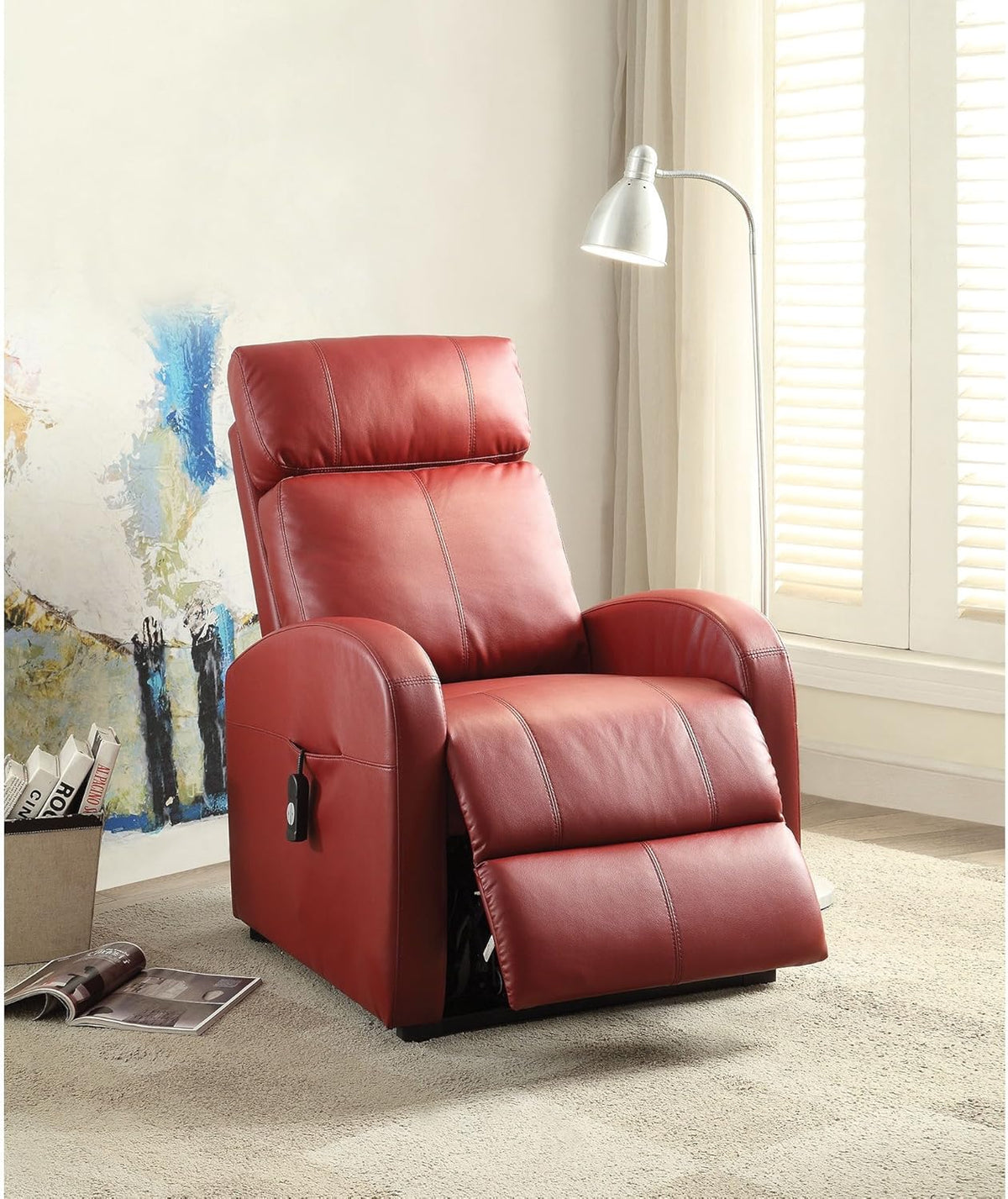 Dark Gray PU Power Lift Recliner G938