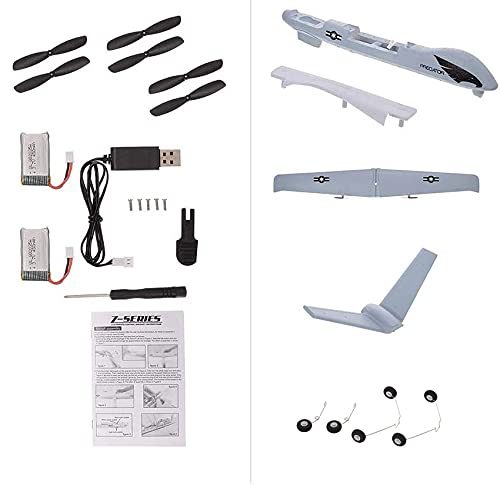 2.4Ghz 2 Channels RC Plane with 2 Batteries, Wingspan 660mm R128