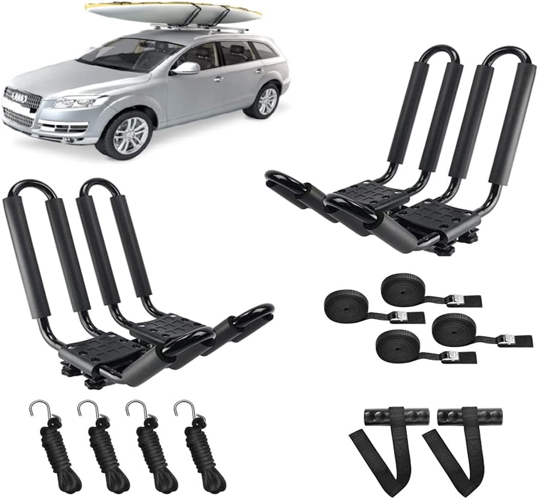 One Pair Fold Down J Bar Kayak Rack Pack of 2 L3886