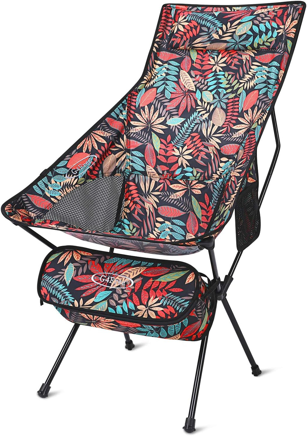 Lightweight Portable High Back Camping Chair with Headrest & Pocket A44314
