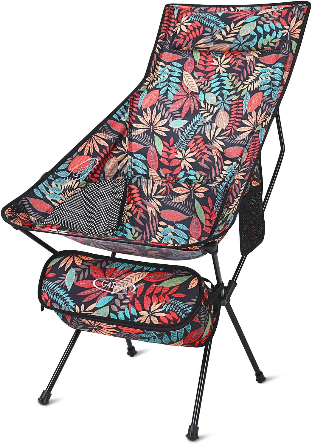 Lightweight Portable High Back Camping Chair with Headrest & Pocket A44314