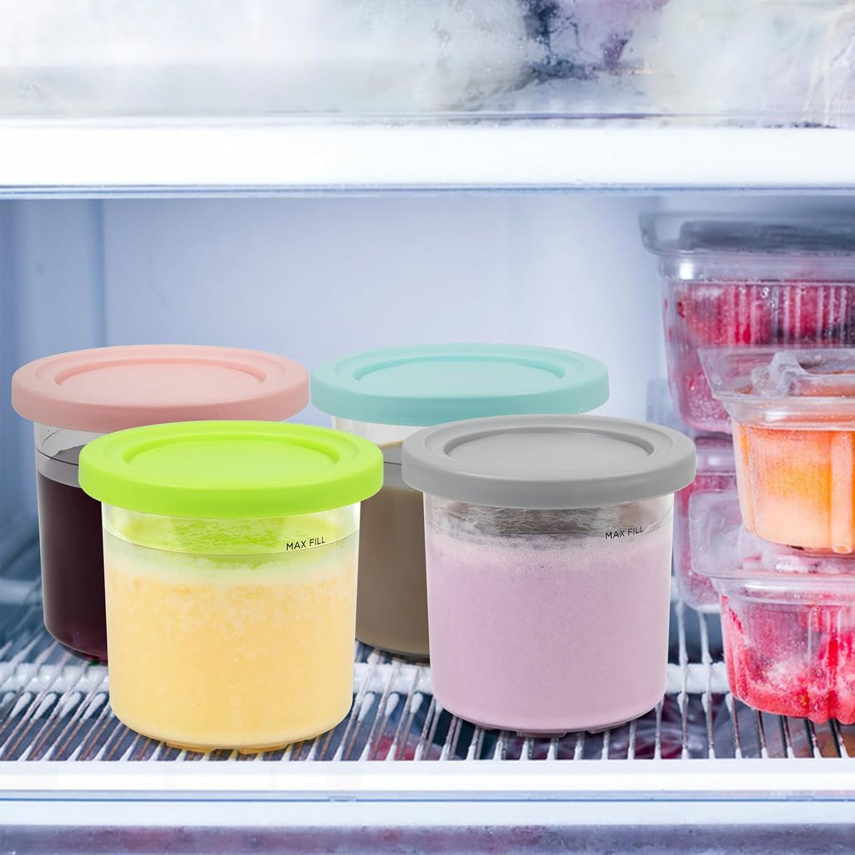 4 Pack Replacement Pints And Lids G761