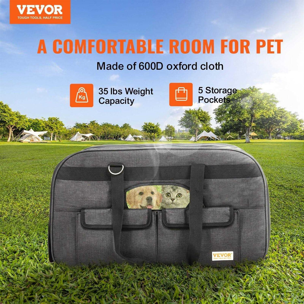 Cat Carrier with Wheels and Telescopic Handle B7570