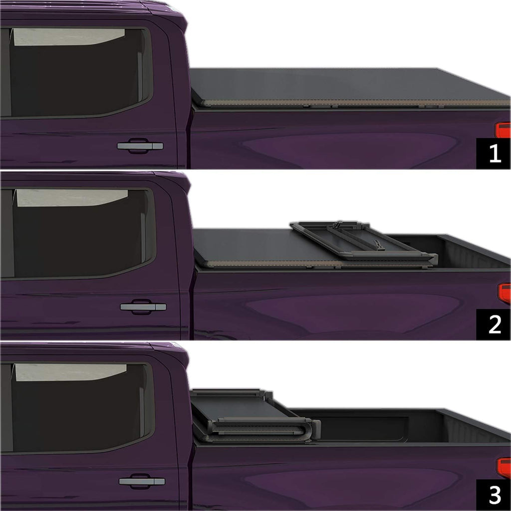 Soft Tri Fold Truck Bed Tonneau Cover for Jeep Gladiator JT Pickup L80421