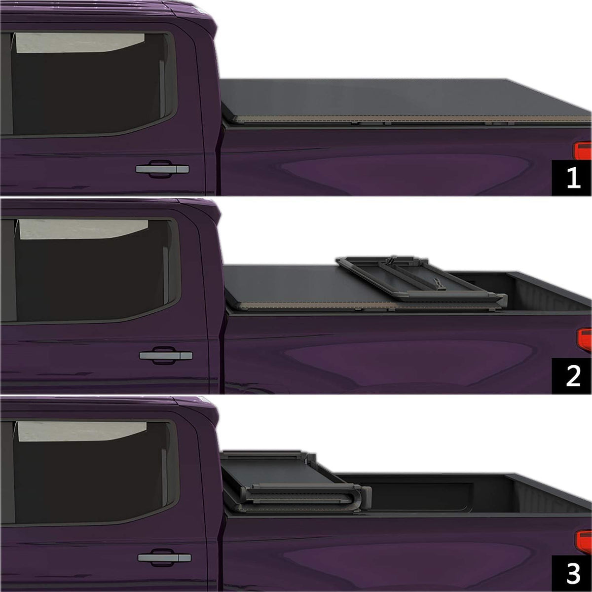 Soft Tri Fold Truck Bed Tonneau Cover for Jeep Gladiator JT Pickup L80421