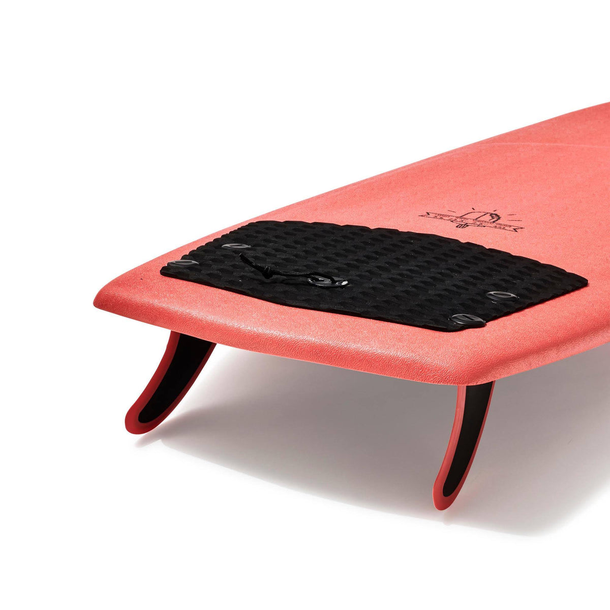 Orange 5&4 Foam Surfboard with 2 Fins Y8858