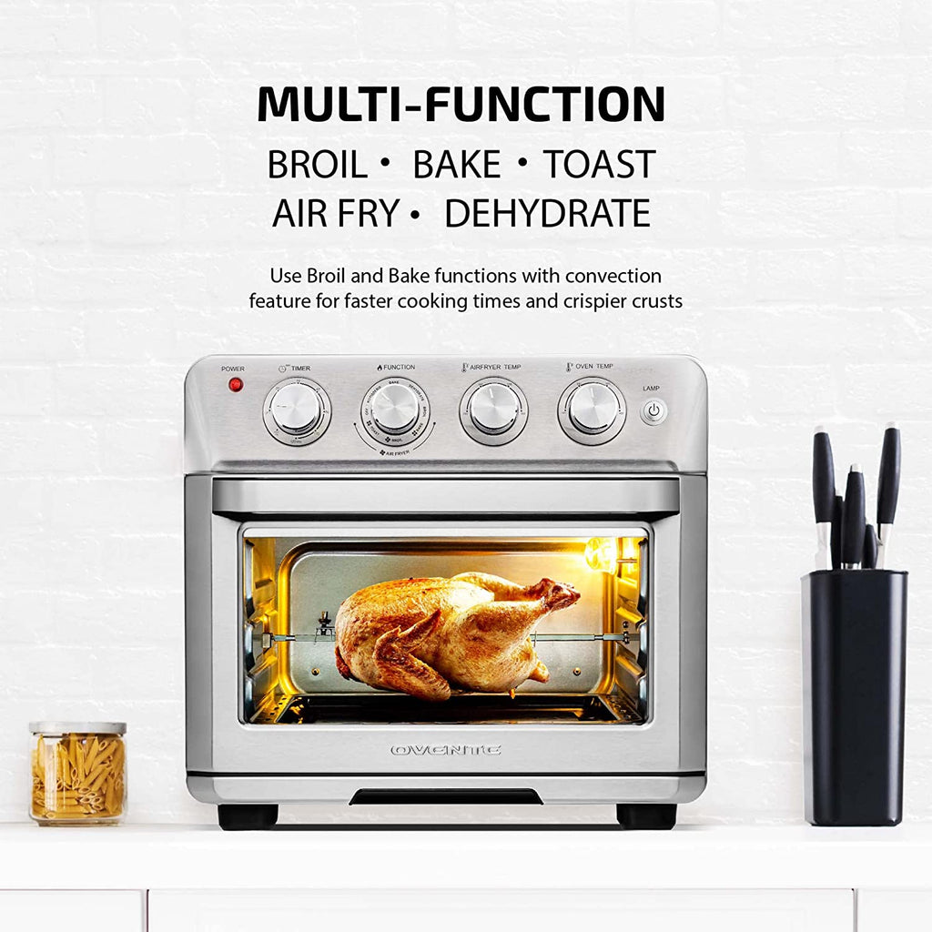 Silver Air Fryer Toaster Oven Combo V795