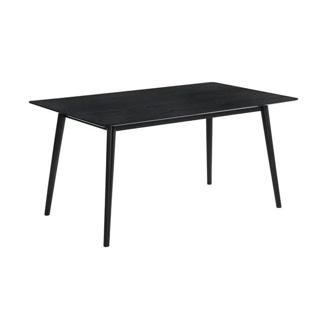 Black Wood Rectangular Dining Table F518796