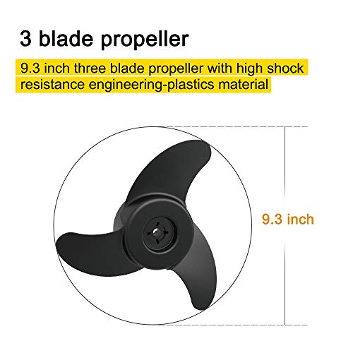 Black 12V 55LBS Bow Mount 54” Trolling Motor with Remote Control L633217