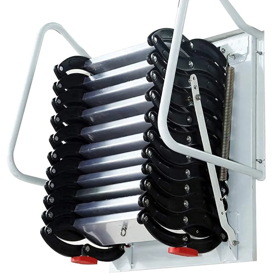 Black-White Al-mg Alloy Wall Mounted Folding Attic Ladder G43400